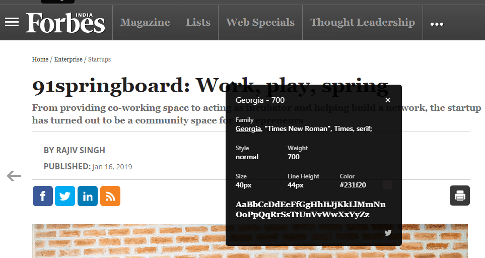 forbes font
